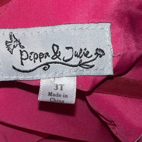 PIPPA & JULIE Pink and green floral toddler dress - Picture 9 of 9